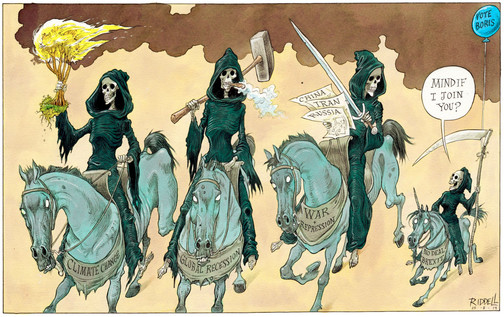 Brexit as one of the four horsemen of the apocalypse.