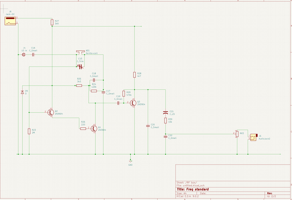 Another screenshot from kicad, this is just the RF box, all analog