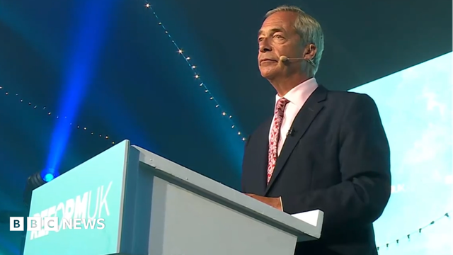 a picture of a failing politician at a lectern