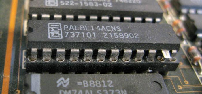 A PAL with one of it's pins obviously cut